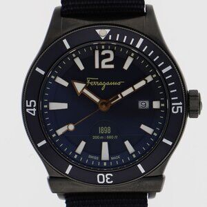 Ferragamo 1898 Navy SS/Nylon QZ